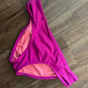 Fuchsia strappy bikini bottom, Pink by Victoria Secret